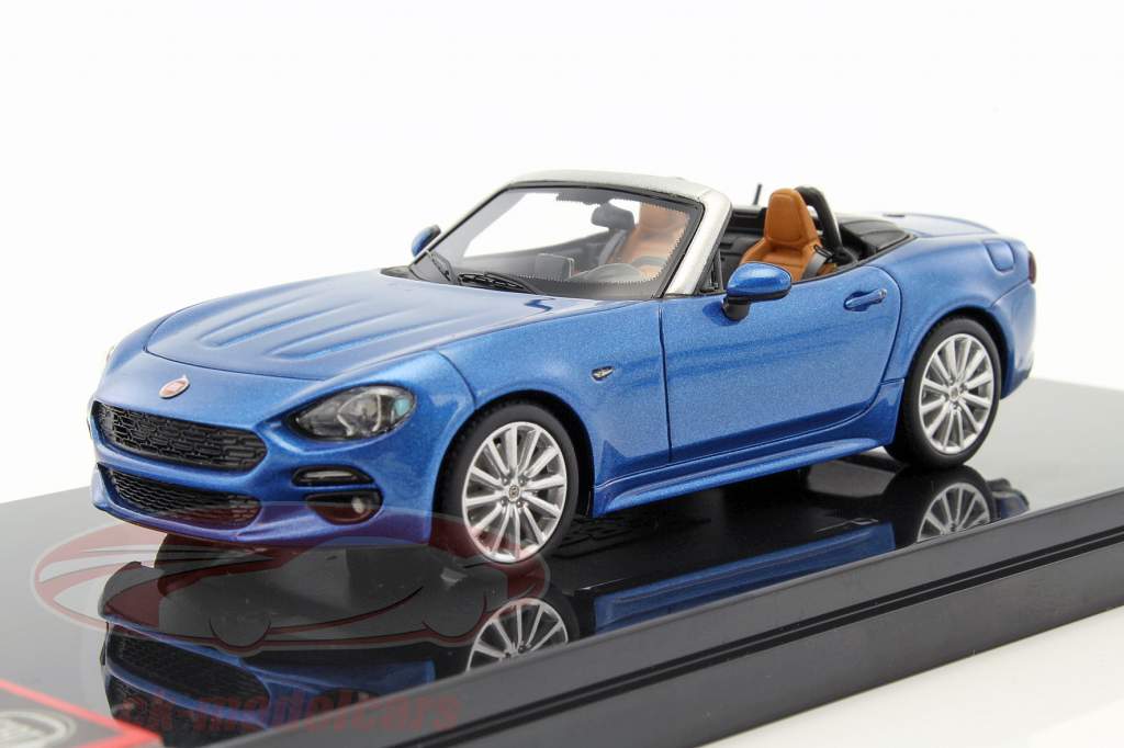 Fiat 124 Spider Convertible синий металлический 1:43 BBR