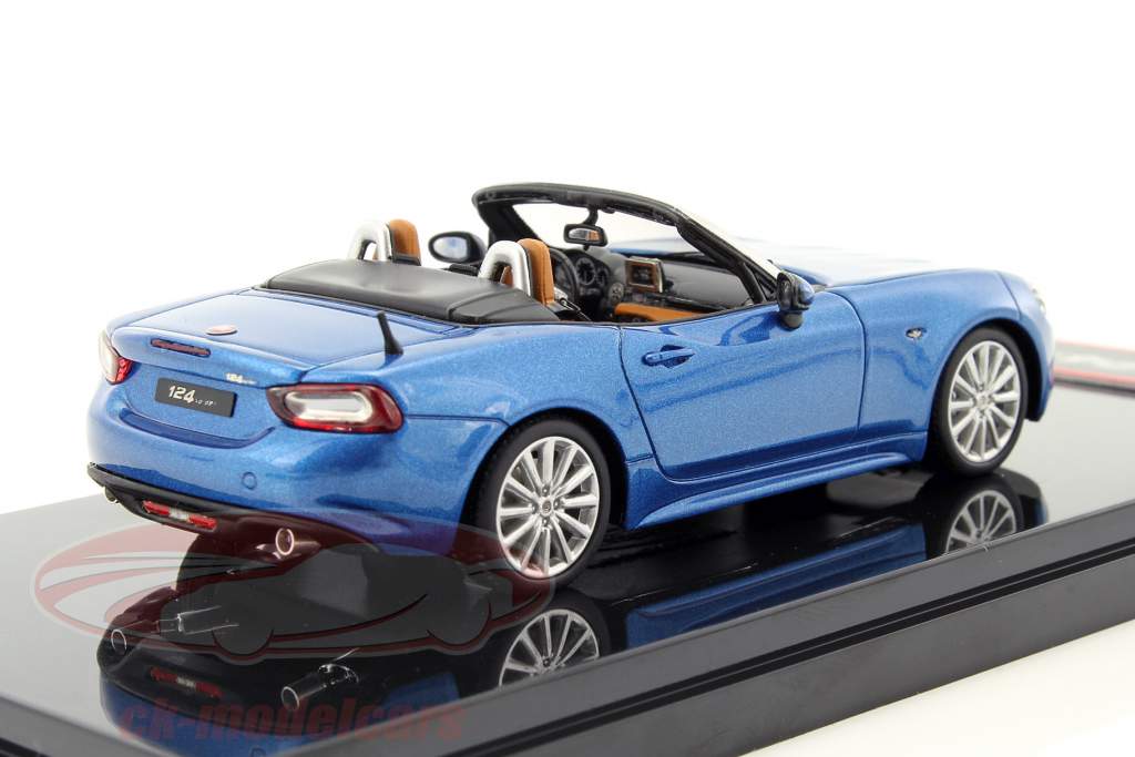 Fiat 124 Spider Convertible синий металлический 1:43 BBR