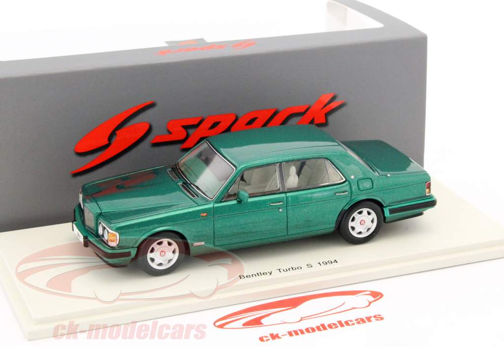 Bentley Turbo S Год постройки 1994 зеленый 1:43 Spark