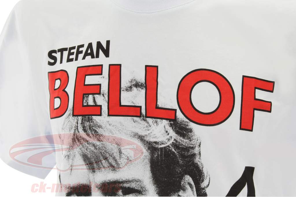Stefan Bellof T-shirt Podium GP Monaco 1984 blanc / rouge / noir