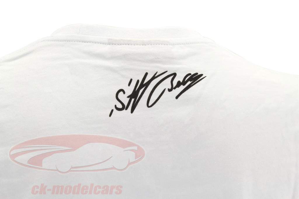 Stefan Bellof T-Shirt Podium GP Monaco 1984 weiß / rot / schwarz