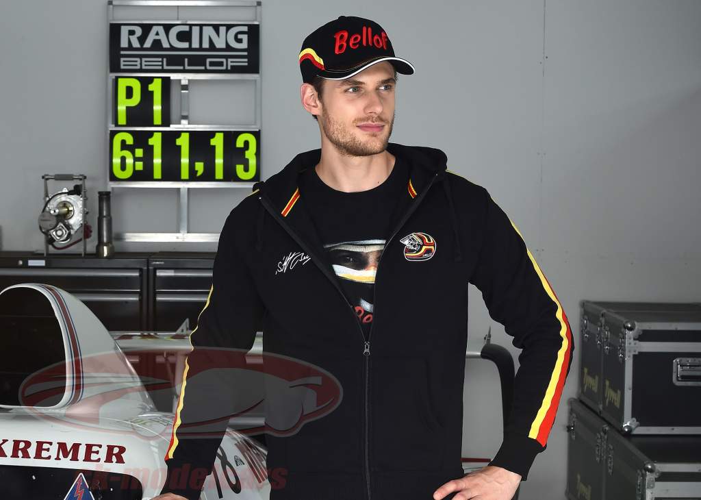 Stefan Bellof Sweat jacket helmet Classic Line black / red / yellow