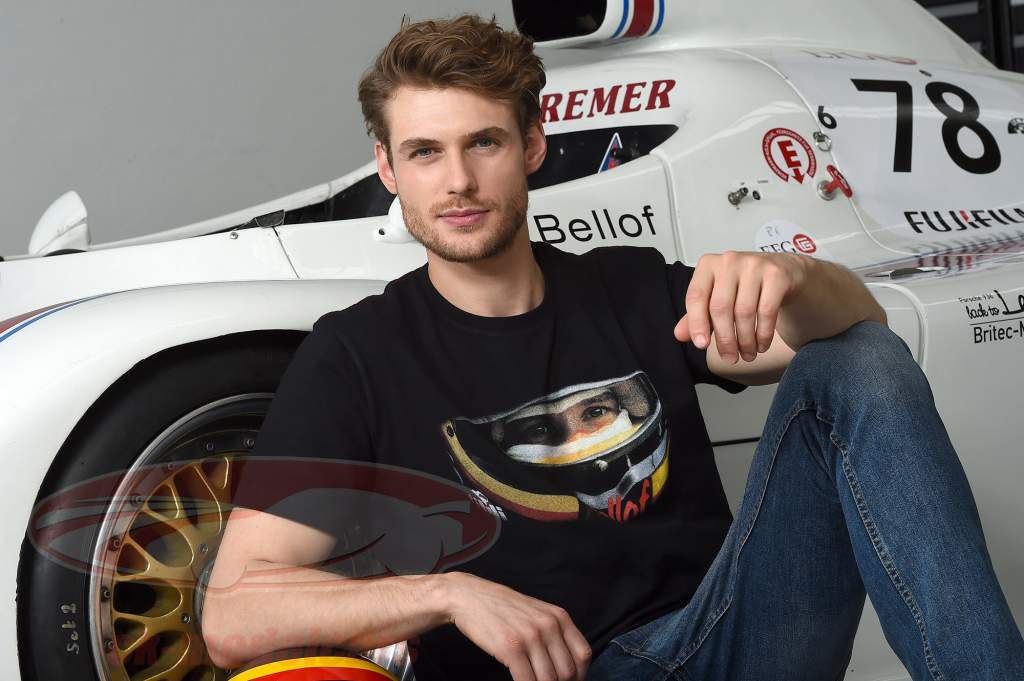 Stefan Bellof T-shirt casque Classic Line noir / rouge