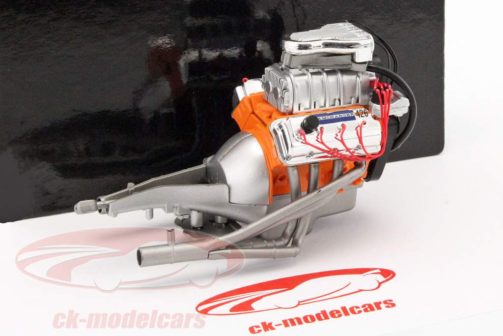 Blown Hemi Engine laranja / prata 1:18 GMP