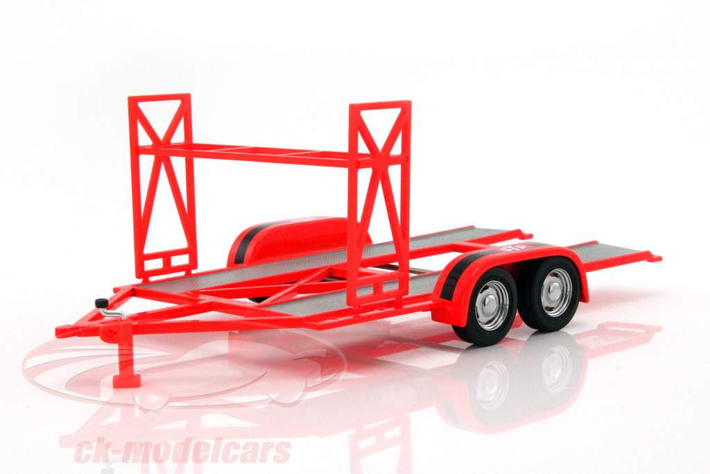 Car-Trailer STP red / black / gray 1:18 Replicarz