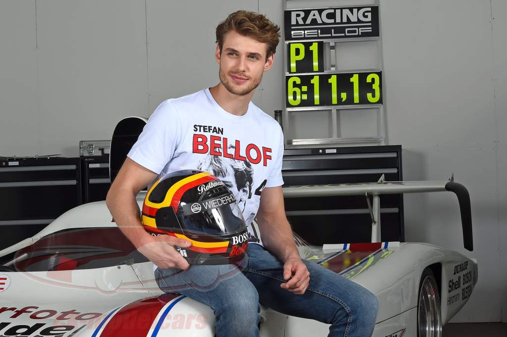 Stefan Bellof T-Shirt Podium GP Monaco 1984 weiß / rot / schwarz