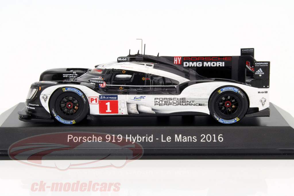 Porsche 919 Hybrid #1 24h LeMans 2016 Dirty Version 1:43 Spark