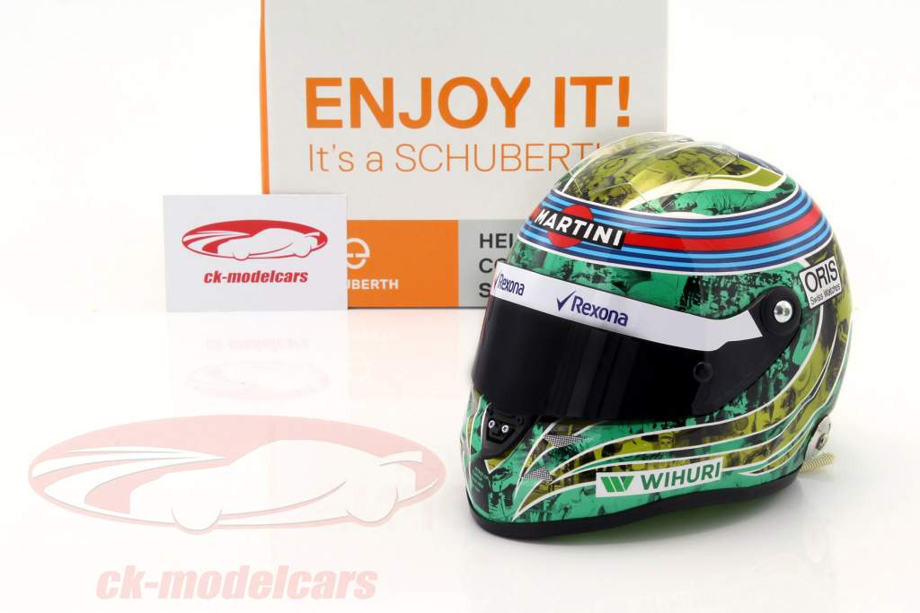 Felipe Massa Williams FW38 GP Brasilien formula 1 2016 Almost final race helmet 1:2 Schuberth