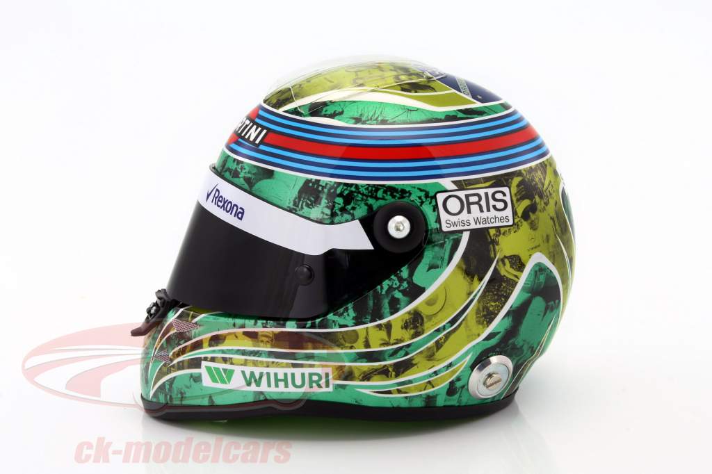 Felipe Massa Williams FW38 GP Brasilien formula 1 2016 Almost final race helmet 1:2 Schuberth