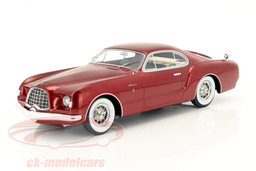 Chrysler D Elegance year 1953 dark red metallic 1:18 BoS-Models