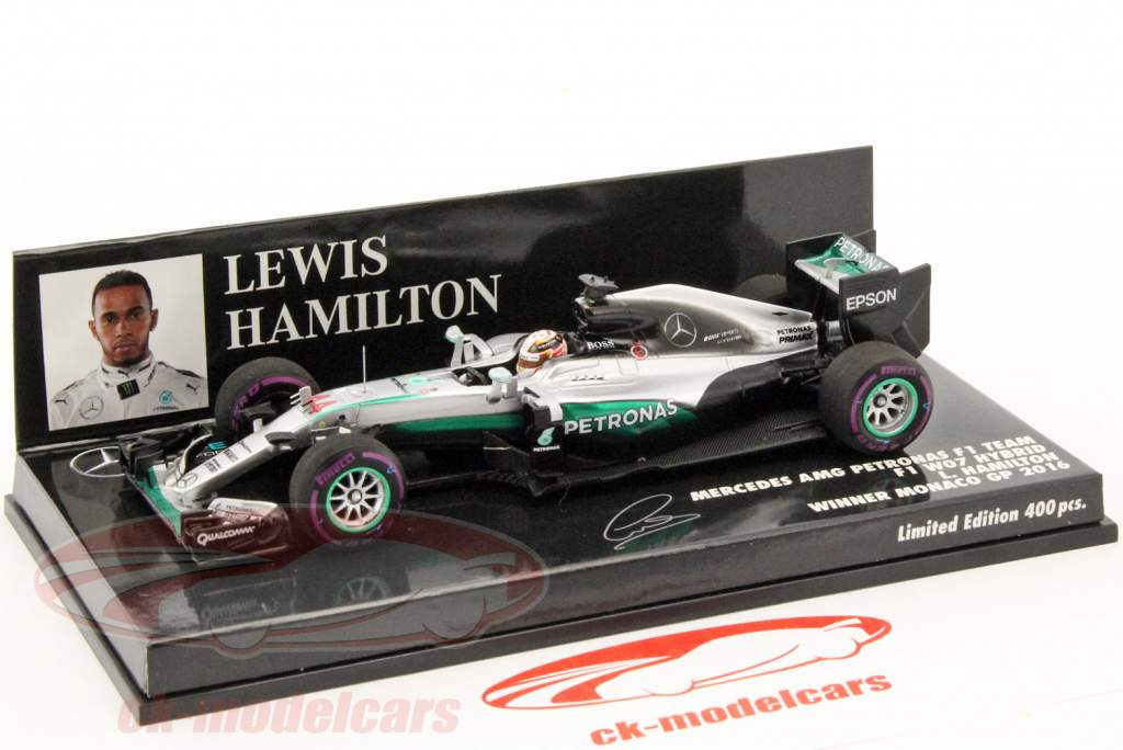 Mercedes F1 W07 Hybrid 2016 モナコGP優勝 1/18 Minichamps 1:18 Nico Rosberg Mercedes F1 W07 Hybrid #6 World