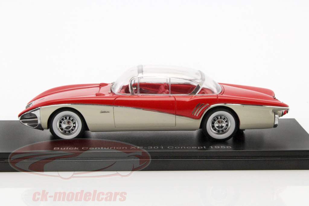 Buick Centurion XP-301 Concept 建造年份 1956 红 / 奶油 白 1:43 Neo