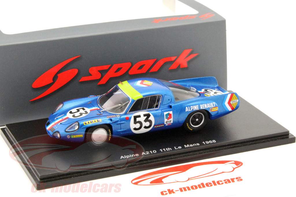 Alpine A210 #53 24h LeMans 1968 Wollek, Ethuin 1:43 Spark