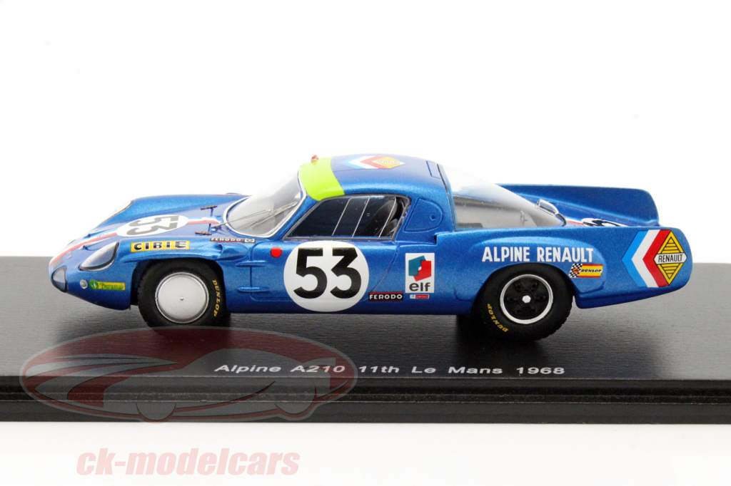 Alpine A210 #53 24h LeMans 1968 Wollek, Ethuin 1:43 Spark