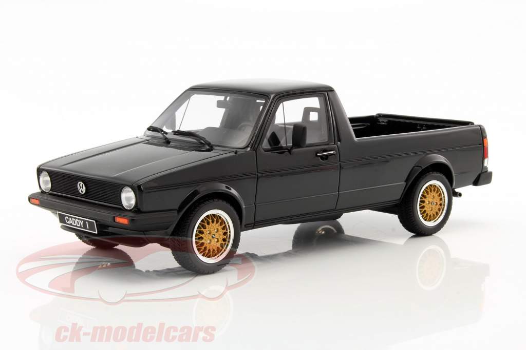 Volkswagen VW Golf Caddy Pick Up とともに ブルー サーフボード 築 1979 黒 1:18 OttOmobile