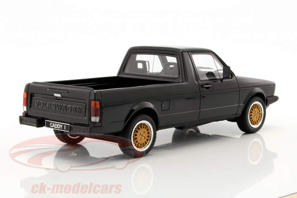 Volkswagen VW Golf Caddy Pick Up とともに ブルー サーフボード 築 1979 黒 1:18 OttOmobile