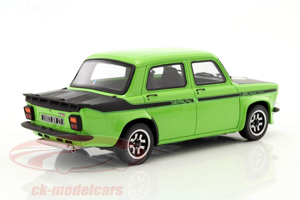 Simca 1000 Rallye 2 SRT Год постройки 1977 зеленый / черный 1:18 OttOmobile