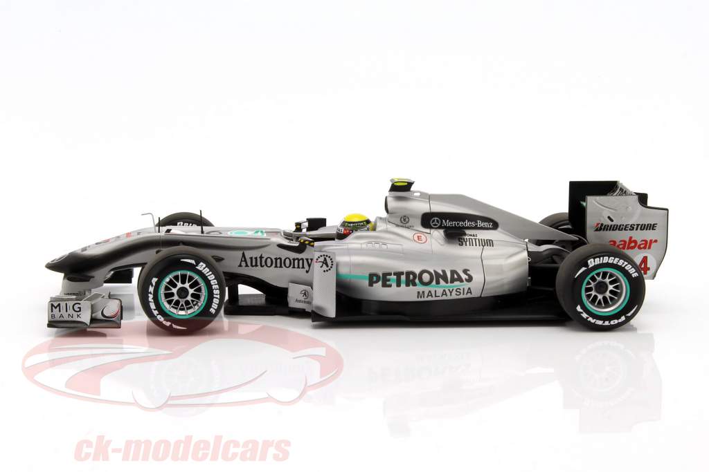 Minichamps 1:18 Nico Rosberg Mercedes GP W01 formula 1 2010