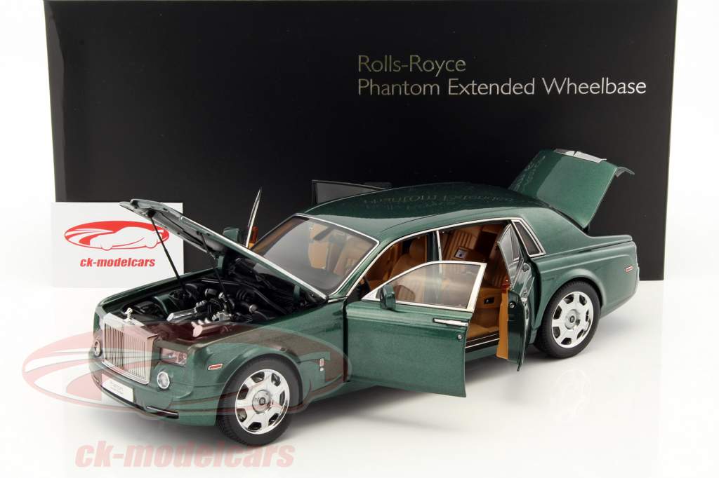 Rolls Royce Phantom EWB year 2012 green 1:18 Kyosho