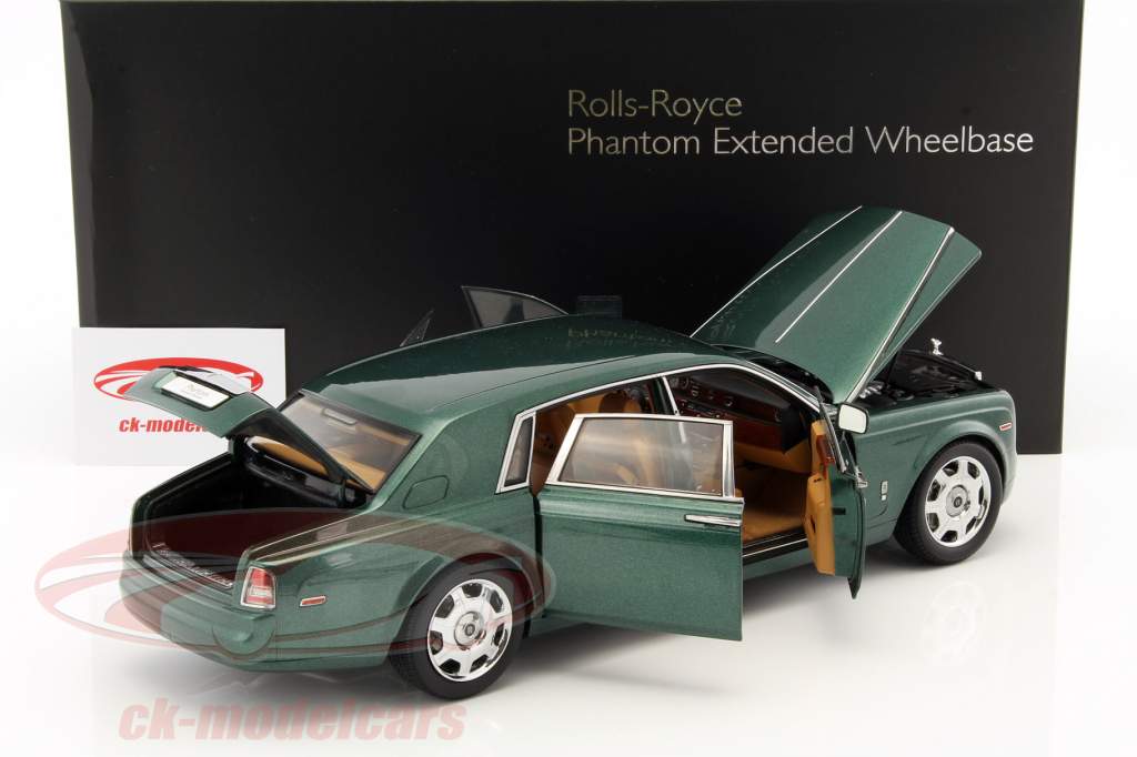 Rolls Royce Phantom EWB year 2012 green 1:18 Kyosho