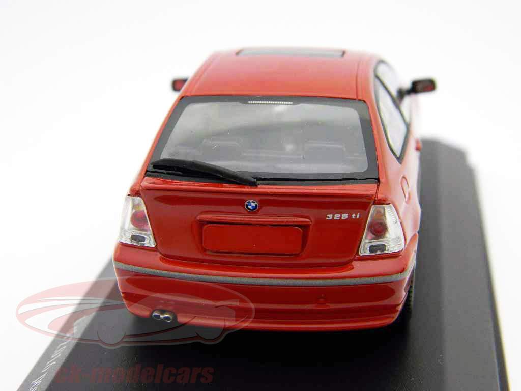 BMW 325ti Compact (E46) 2000 + lumière rouge / lightred 1:43 Minichamps