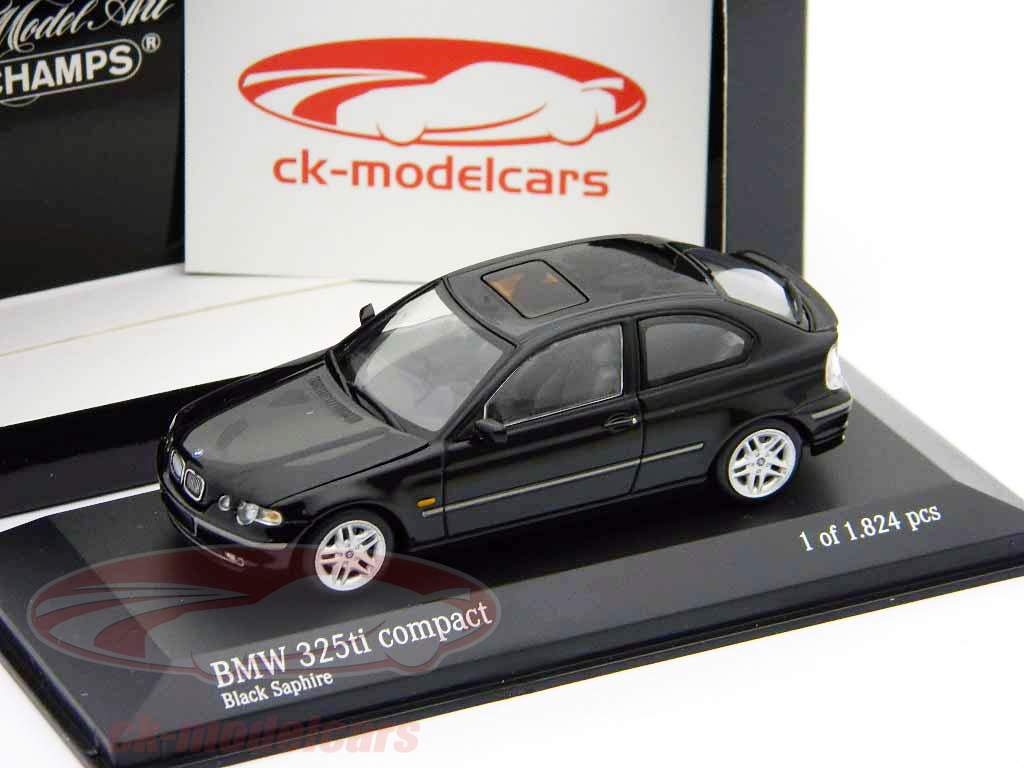 BMW 325ti compact (E46) Bj. 2000 saphirblack 1:43 Minichamps