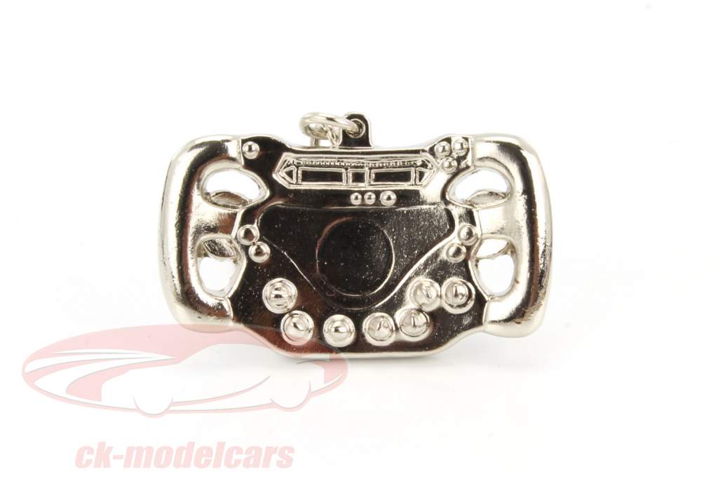 Michael Schumacher key chain steering wheel silver