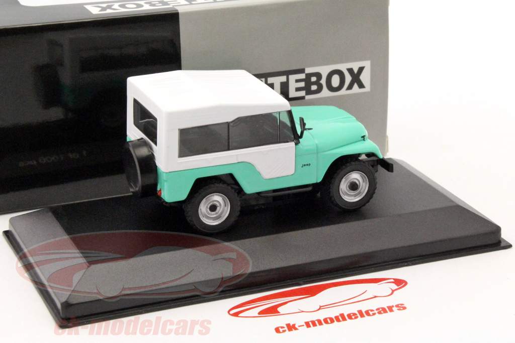 Jeep Cj-5 année de construction 1963 chaux / blanc 1:43 WhiteBox