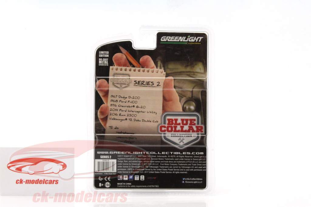 Ford Interceptor Utility 建造年份 2014 白 1:64 Greenlight