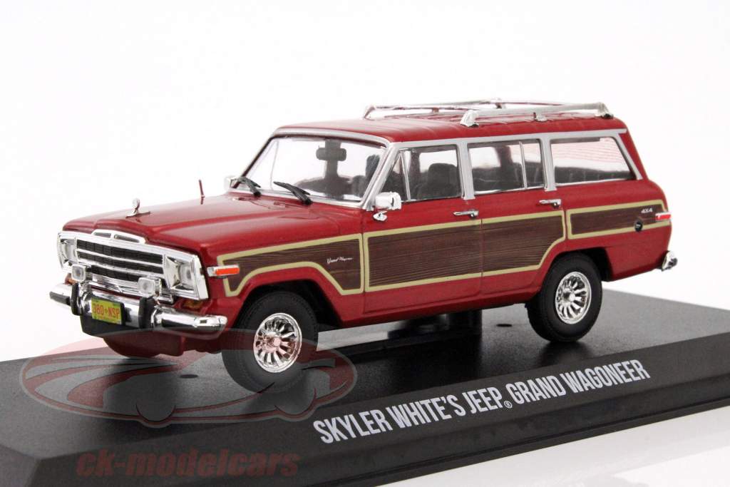 Skyler White's Jeep Grand Wagoneer TV series Breaking Bad 2008-13 red 1:43 Greenlight