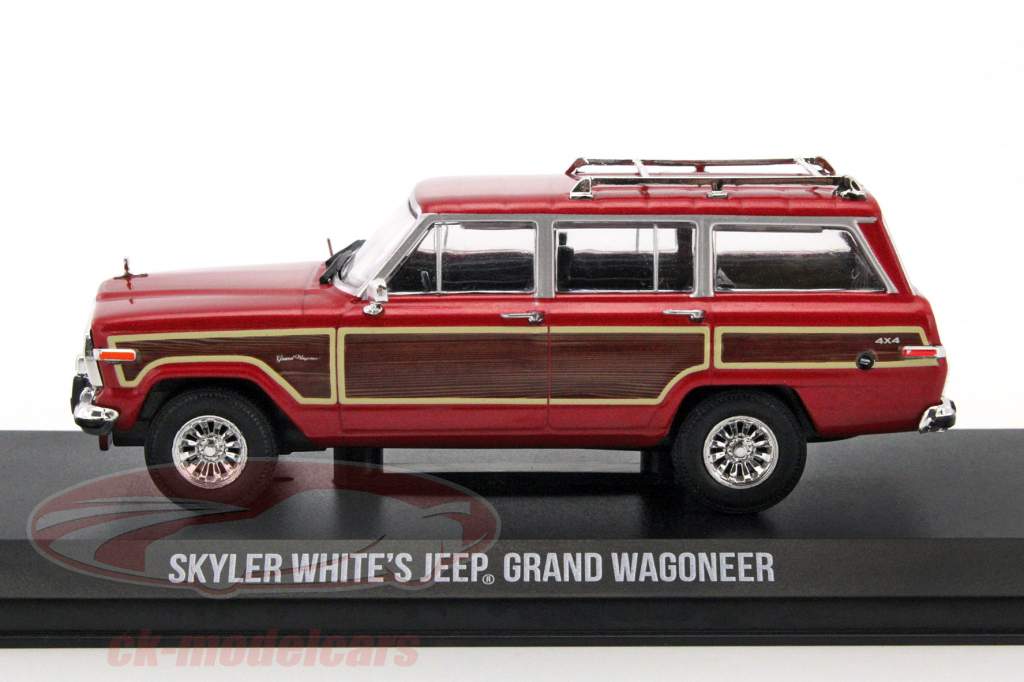 Skyler White's Jeep Grand Wagoneer TV series Breaking Bad 2008-13 red 1:43 Greenlight