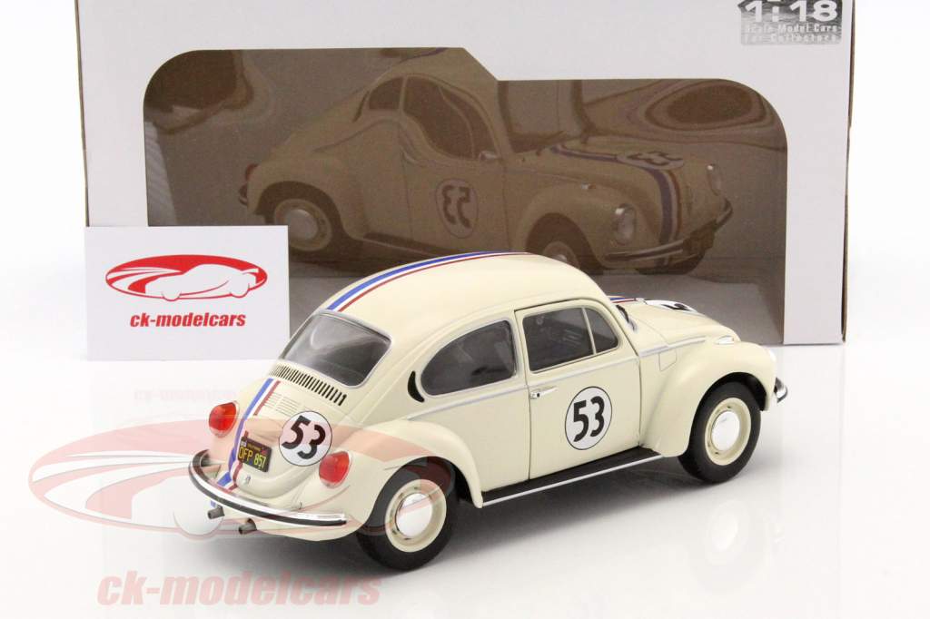 Volkswagen VW Bille #53 Herbie fløde hvid 1:18 Solido