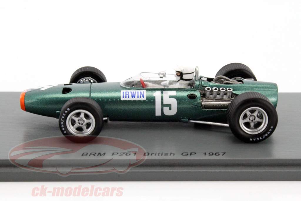 Chris Irwin BRM P61/2 #15 Großbritannien GP Formel 1 1967 1:43 Spark