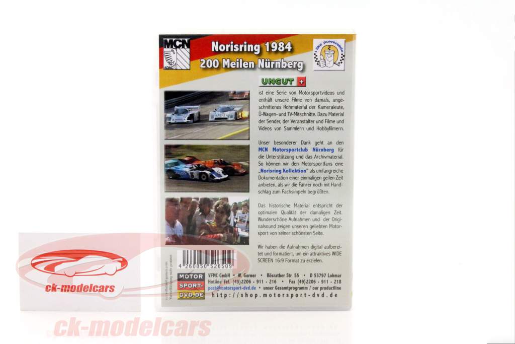 Norisring 1984 200 英里 的 纽伦堡 DVD