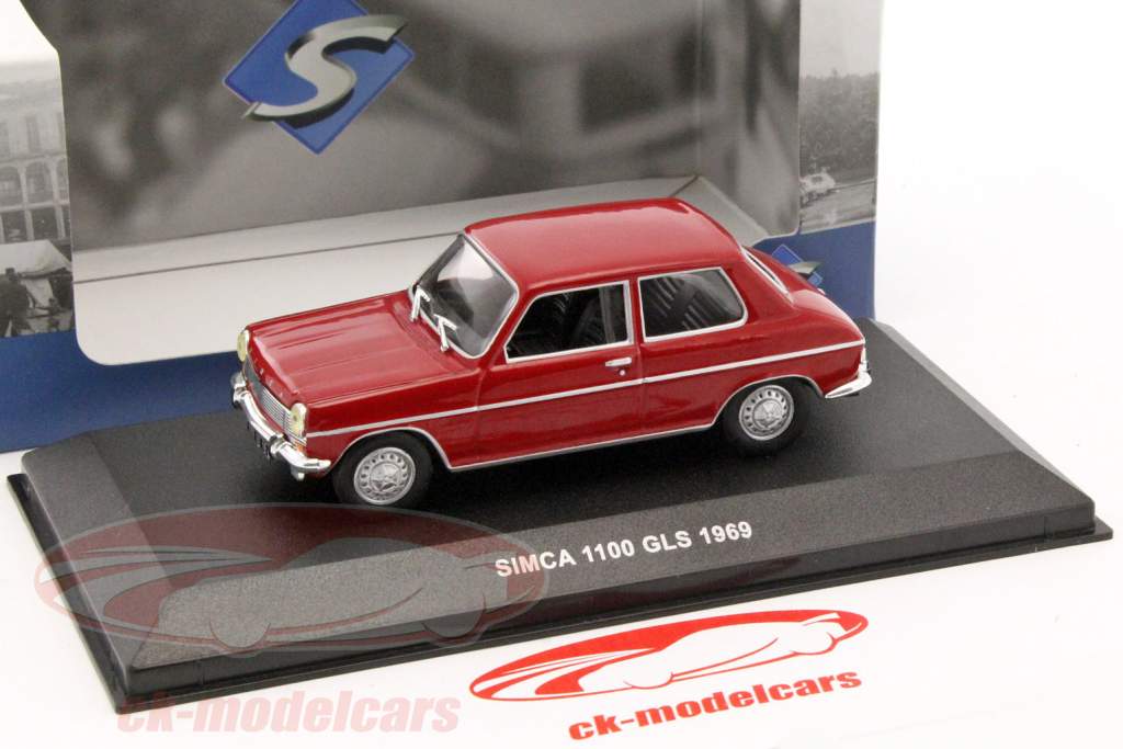 Simca 1100 GLS año de construcción 1969 rojo 1:43 Solido