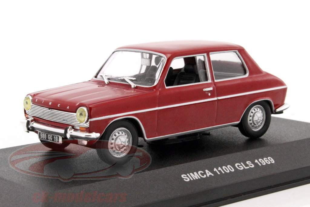 Simca 1100 GLS año de construcción 1969 rojo 1:43 Solido