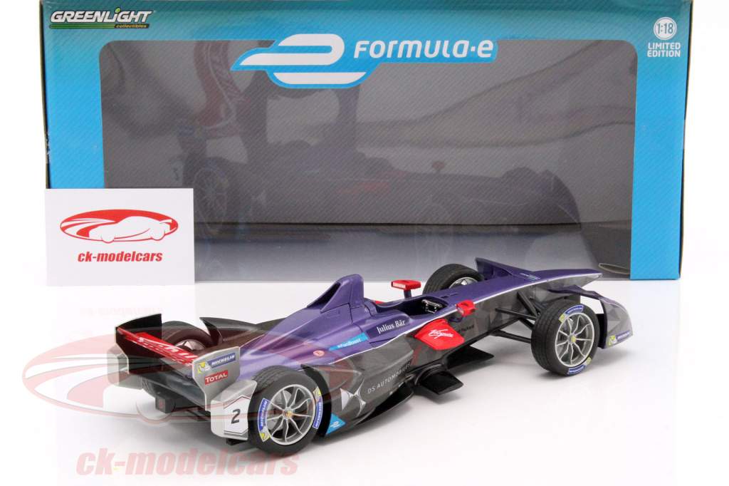 Sam Bird Virgin DSV-02 #2 formel E 2016/17 1:18 Greenlight