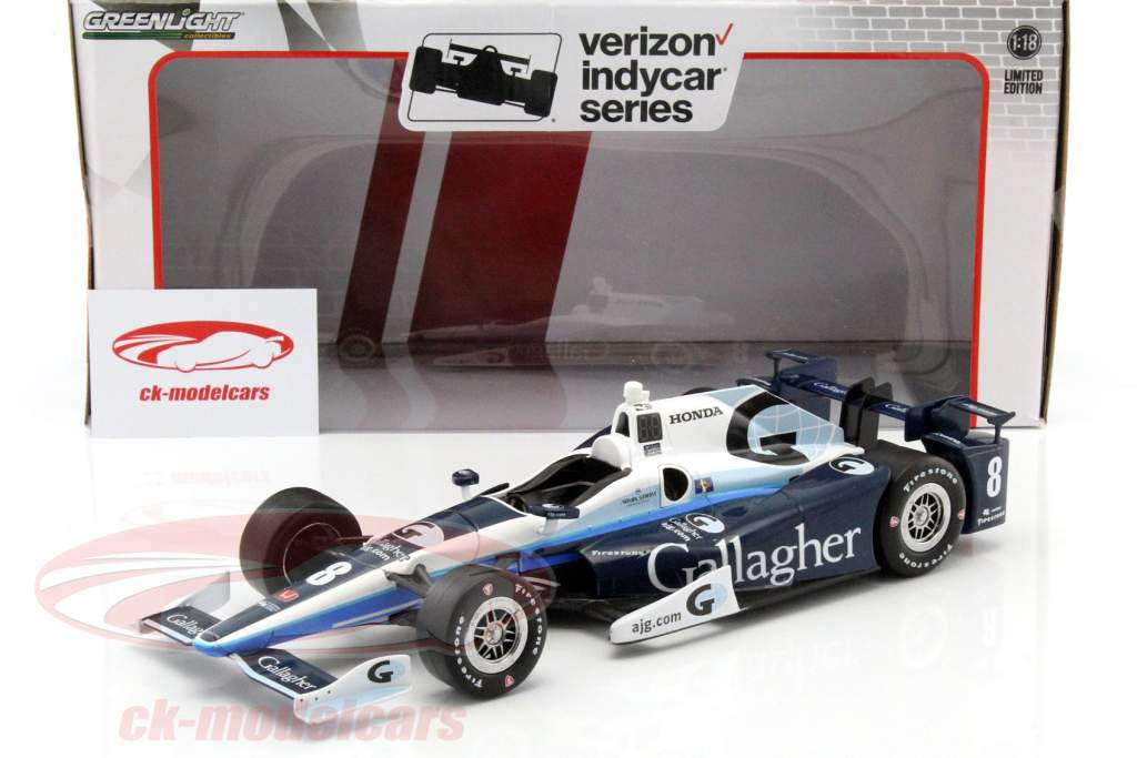 Max Chilton Honda #8 IndyCar Series 2017 1:18 Greenlight