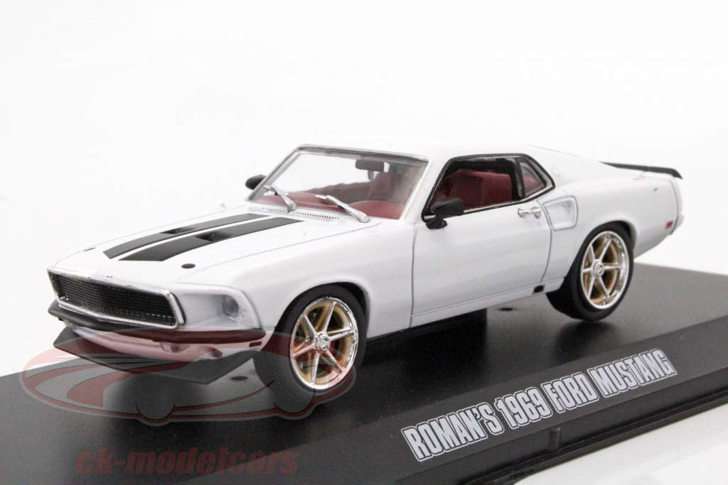 Roman's Ford Mustang Fast & Furious 6 2013 hvid 1:43 Greenlight