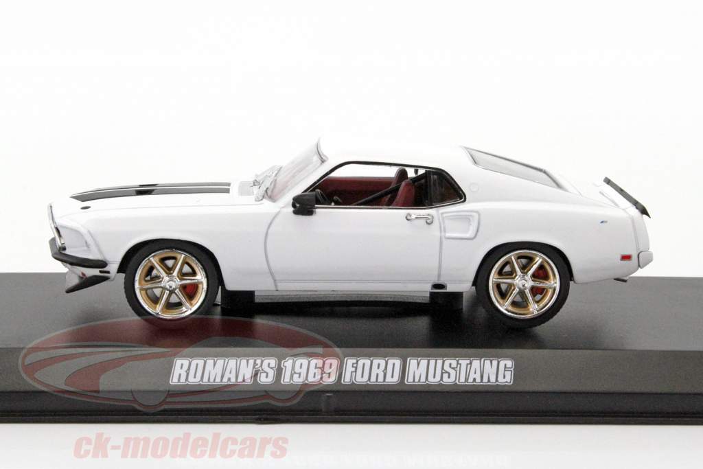 Roman's Ford Mustang Fast & Furious 6 2013 hvid 1:43 Greenlight