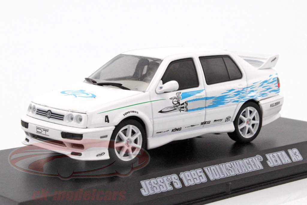 Jesse's Volkswagen VW Jetta A3 The Fast and the Furious 2001 white 1:43 Greenlight