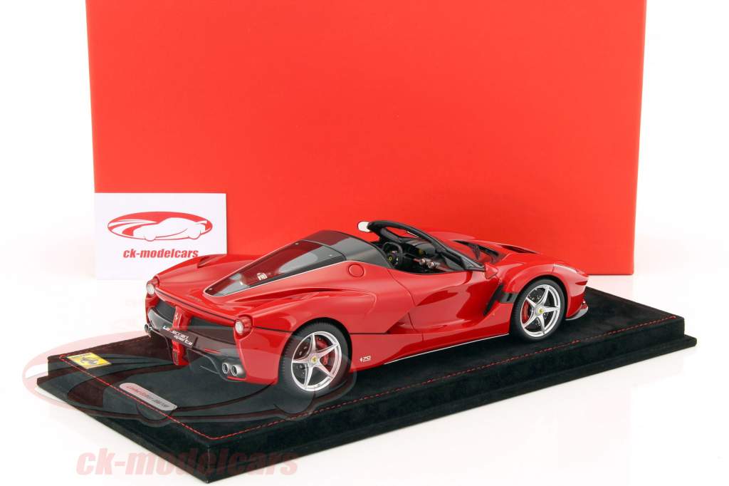 Ferrari LaFerrari aperta year 2016 red 1:18 BBR