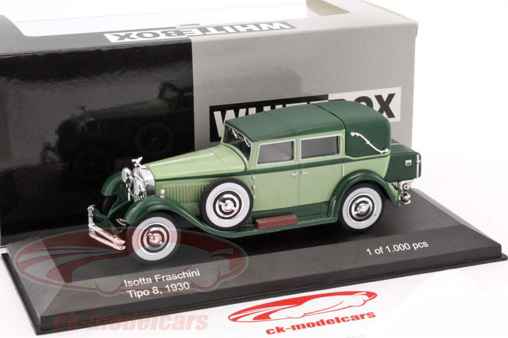 Isotta Fraschini Tipo 8 Год постройки 1930 темно-зеленый / известь 1:43 WhiteBox