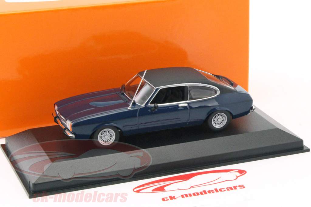 Ford Capri II année de construction 1974 bleu foncé 1:43 Minichamps