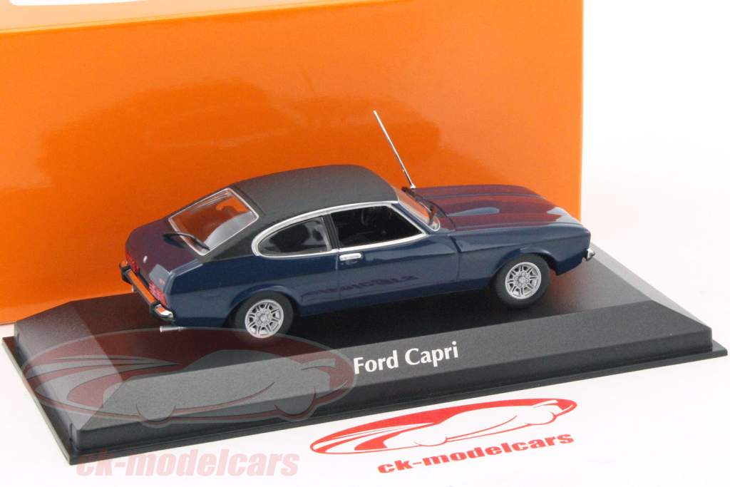 Ford Capri II année de construction 1974 bleu foncé 1:43 Minichamps