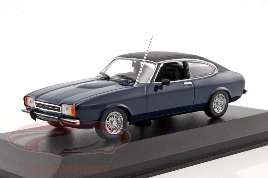 Ford Capri II année de construction 1974 bleu foncé 1:43 Minichamps