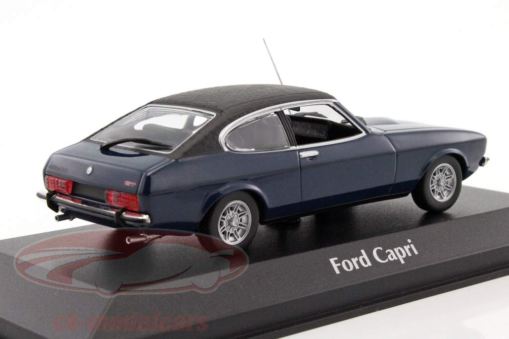 Ford Capri II année de construction 1974 bleu foncé 1:43 Minichamps