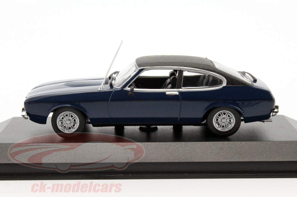 Ford Capri II année de construction 1974 bleu foncé 1:43 Minichamps