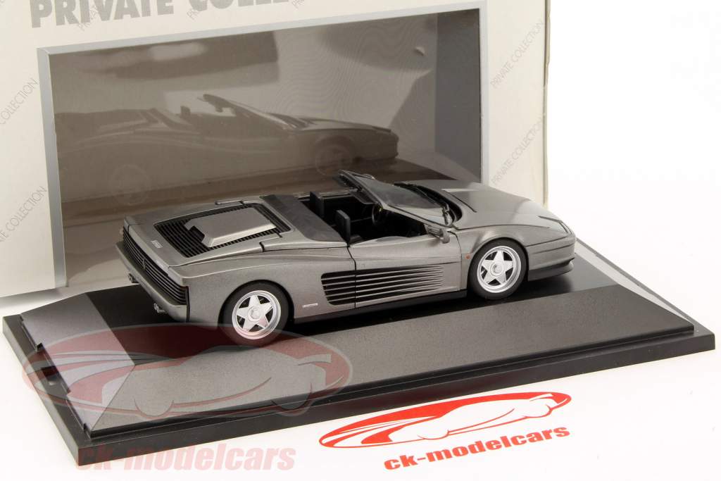 Ferrari Testarossa Cabriolet grijs 1:43 Herpa