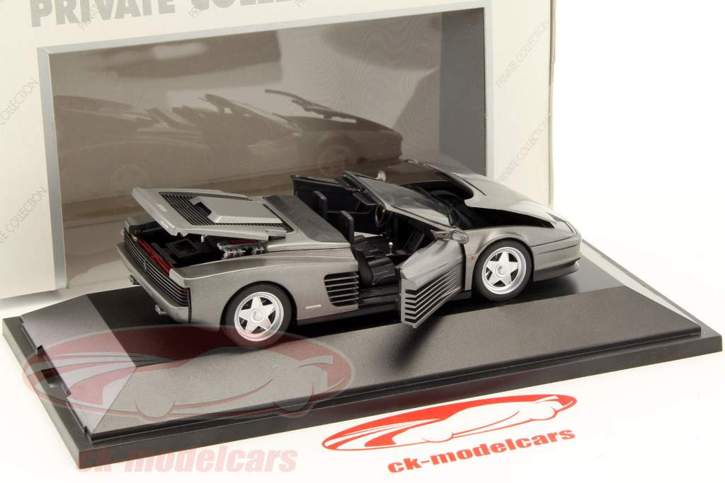 Ferrari Testarossa Cabriolet grijs 1:43 Herpa